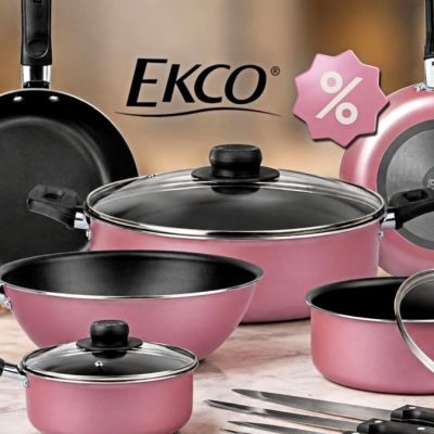 Bateria-Ekco-Rose-Gold-de-19-piezas-baja-a-899-en-Amazon-Mexico